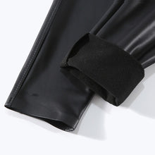 Load image into Gallery viewer, Black Leather Leggings