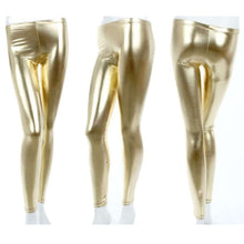 Load image into Gallery viewer, Metallic Gold Leggings
