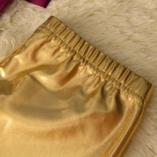 Load image into Gallery viewer, Metallic Gold Leggings