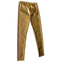 Load image into Gallery viewer, Metallic Gold Leggings