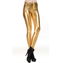 Load image into Gallery viewer, Metallic Gold Leggings
