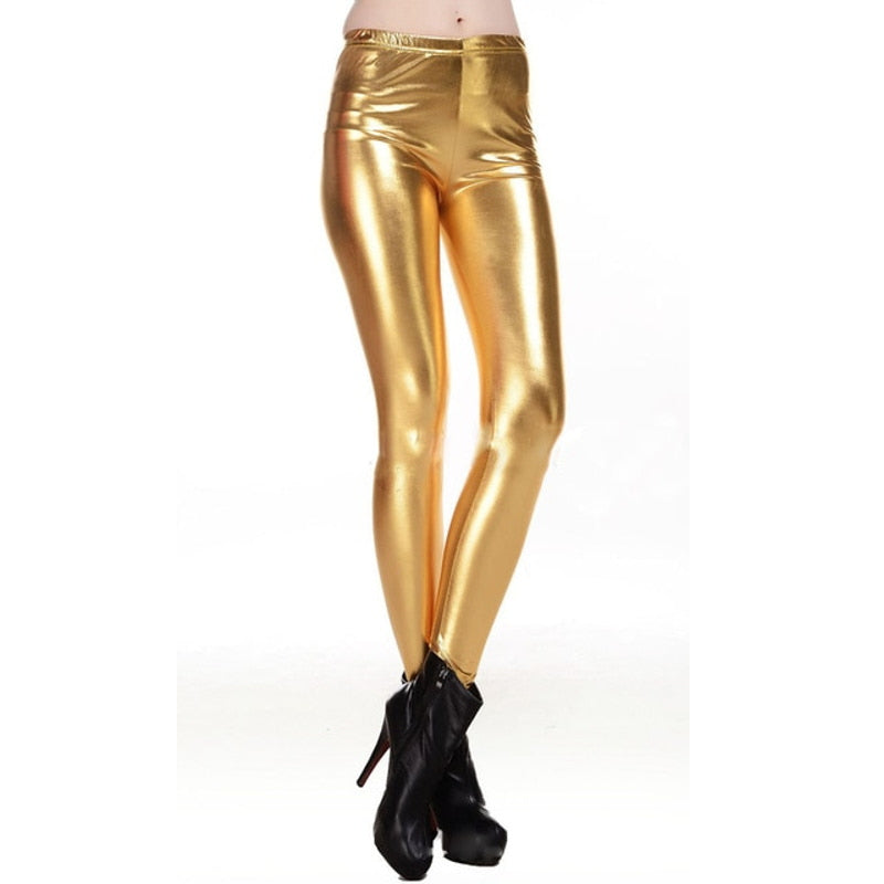 Metallic Gold Leggings